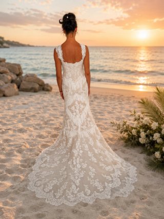 Vestido de Novia corte sirena