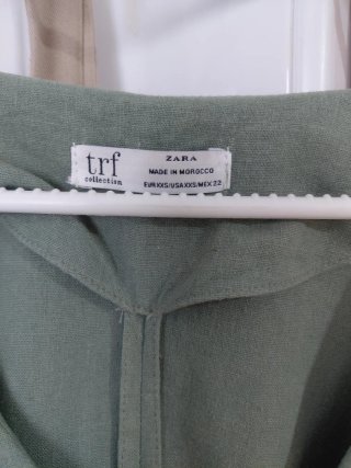 Blusa Zara Verde Caqui Talla XS