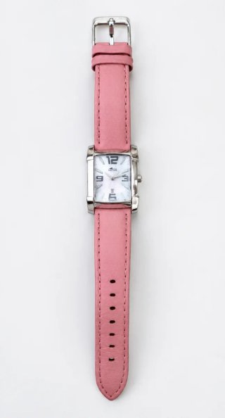 Reloj Lotus Mujer Correa Rosa y Caja Plateada