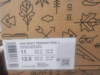 T45 Nike React Pegasus Trail 4 Blancas