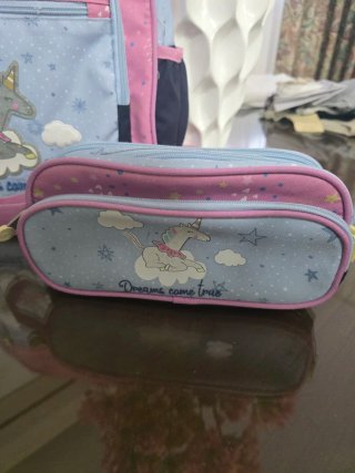Conjunto Mochila y Estuches Enso Unicornio