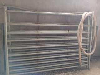 3 teleras de ganado metálicas  1 50 por 2 Sin usar