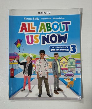 Libro de texto ingles 3°primaria. All about us now