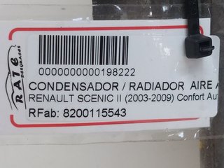 CONDENSADOR / RADIADOR  AIRE ACONDICIONADO RENAULT SCENIC II Confort Authentique