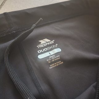 Pantaloni running Trespass Uomo L Neri