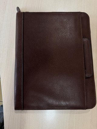 Portafolios de cuero Matties marrón