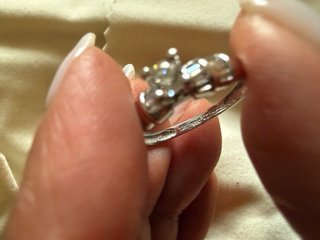 Anillo Oro Blanco 18k Diamante 0.25ct