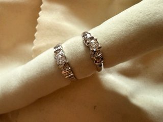 Anillo Oro Blanco 18k Diamante 0.25ct