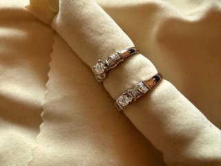 Anillo Oro Blanco 18k Diamante 0.25ct