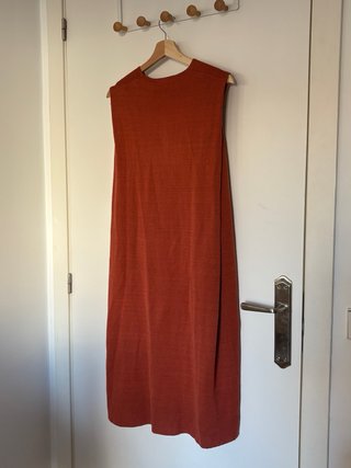 Vestido capa lino Adolfo Dominguez