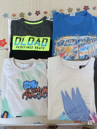 Lote 6 Ropa chico 12 años Camisetas y Pantalones