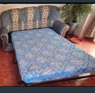 Sofá cama 2 plazas + regalo cortinas