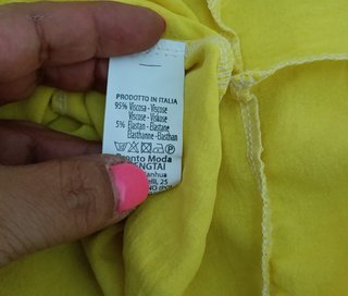 Vestido amarillo tirantes regulables