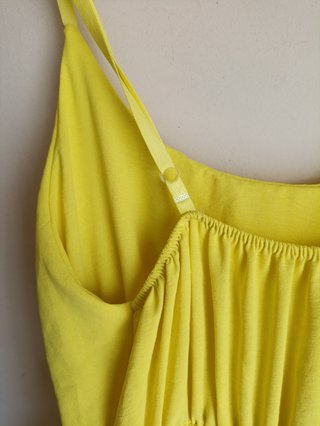 Vestido amarillo tirantes regulables