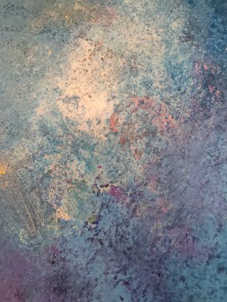 Cuadro abstracto pintado a mano