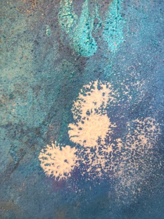 Cuadro abstracto pintado a mano