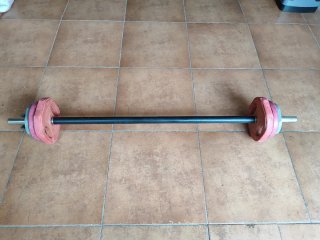Barra Body Pump con discos
