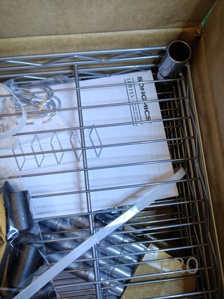 Scaffale metallico a 5 livelli per cucina