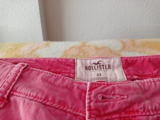 Pantalón corto Hollister rosa hombre