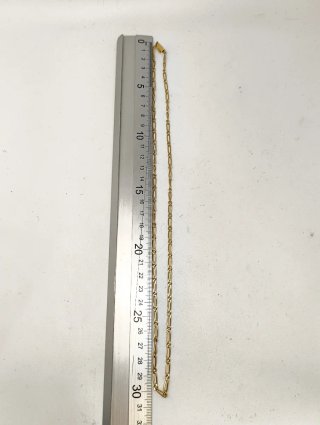 Cadena fina eslabones ovales macizos Oro 18k 60cm
