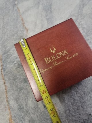 Scatola Legno Bulova Vintage