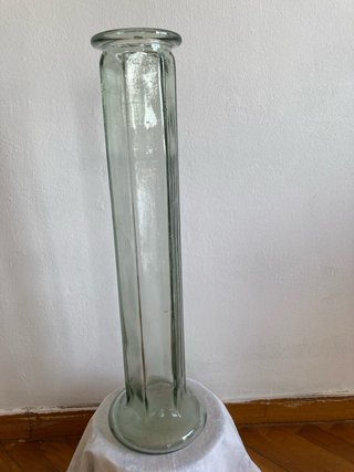 Jarrón grande cristal transparente resistente