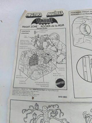 Instrucciones fright zone motu edición europea