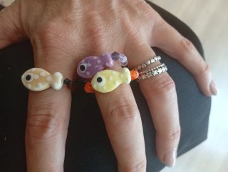 Anillos de pez veraniegos ajustables