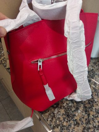 Bolso Desigual Rojo con Tachuelas