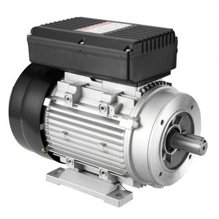 Motor Eléctrico de 1.1KW 2800 rpm, AC 220~240V 7.1A, 90S, Marco B34, Motor de Compresor de Aire Monofásico, Eje Con Diente de 24mm, Rotación CW/CCW para Maquinaria Agrícola y Equipos Generales