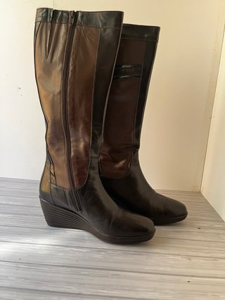 Stivali Alti Pelle Confort Tg 38