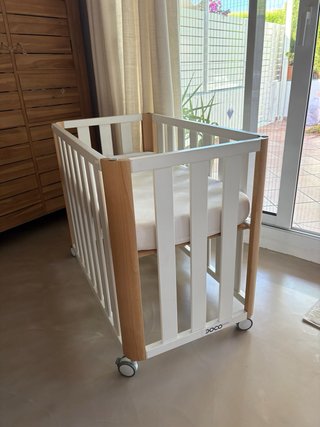 Minicuna Colecho Doco blanca y madera