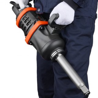 Llave de Impacto Neumática de 2.5 cm, Hasta 7016.37 N·m de Salida de Torque Inverso Bestial con Yunque Extendible de 20 cm para Reparaciones y Mantenimiento de Maquinaria Pesada / Camión Semi / Au...