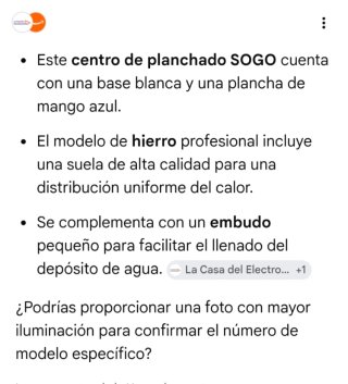 Centro de Planchado Sogo