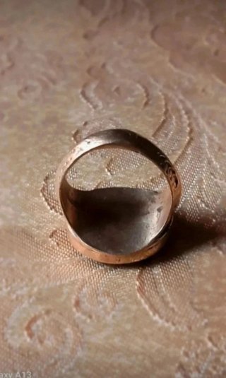 Anello sigillo afghano con testa di cavallo