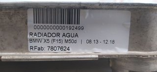 RADIADOR AGUA BMW X5 (F15) M50d