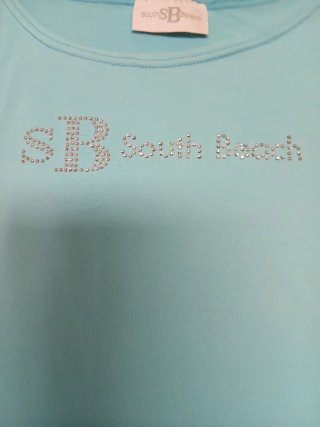Camiseta sin mangas South Beach azul