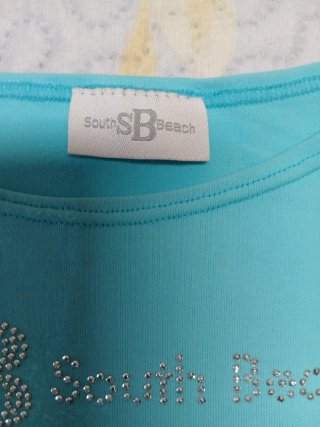 Camiseta sin mangas South Beach azul