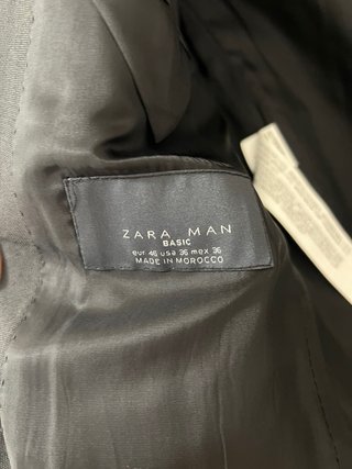 Traje Zara negro hombre