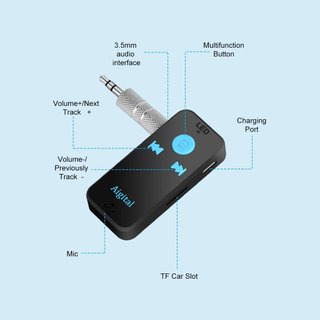 Receptor Bluetooth Coche o Casa