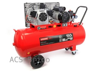 Compresor de Aire Silencioso 150L - 3,5 Hp - 2 Salidas - 09345 - Mader