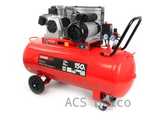 Compresor de Aire Silencioso 150L - 3,5 Hp - 2 Salidas - 09345 - Mader