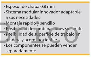 Conjunto Taller 4 Módulos S/Acero Inox Alyco 199006