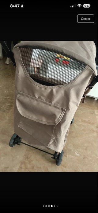 Silla de paseo ligera color beige