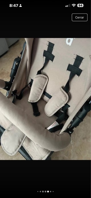 Silla de paseo ligera color beige