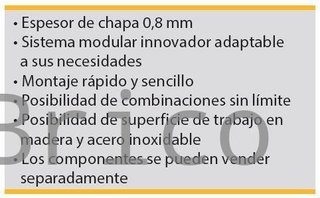 Conjunto Taller 4 Módulos S/Madera Azul Gris - Edición Limitada