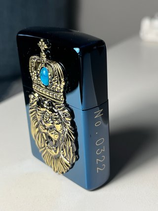 Zippo Monarch Lion Turquesa