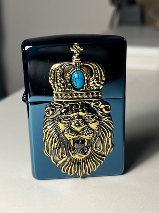 Zippo Monarch Lion Turquesa