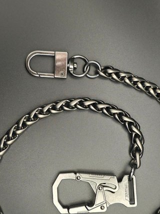 Catena portafoglio acciaio brunito biker