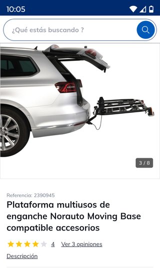 Plataforma multiusos para coche